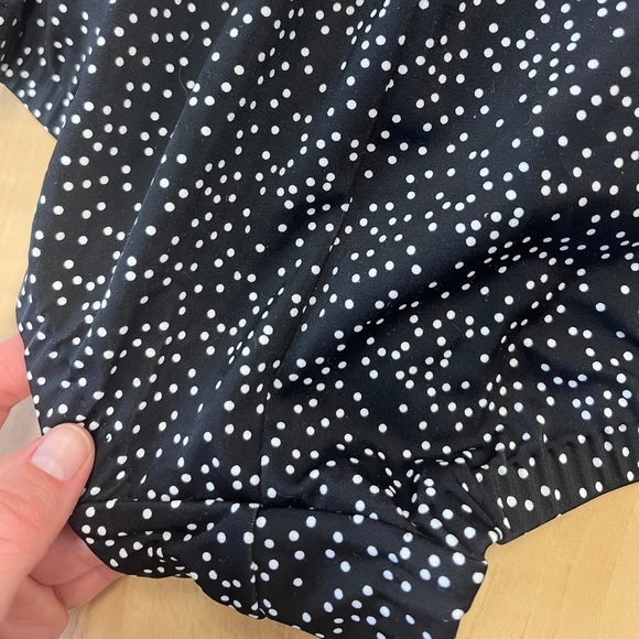 LE COVE NWOT One Piece Black & White Polka Dot Modest Pin Up Style Size 10 - Picture 4 of 10